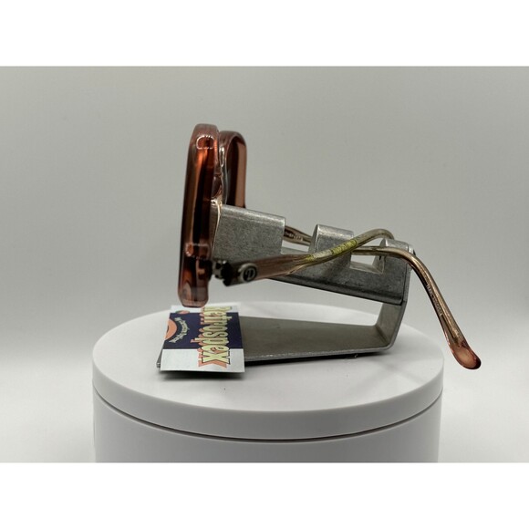 Vintage Oversize Sunglasses NOS Drop Temple Grey Lens Brown Fade Frame Diplomat - Picture 8 of 10